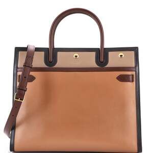 Burberry Title Two Handle Tote Leather #227383B94B